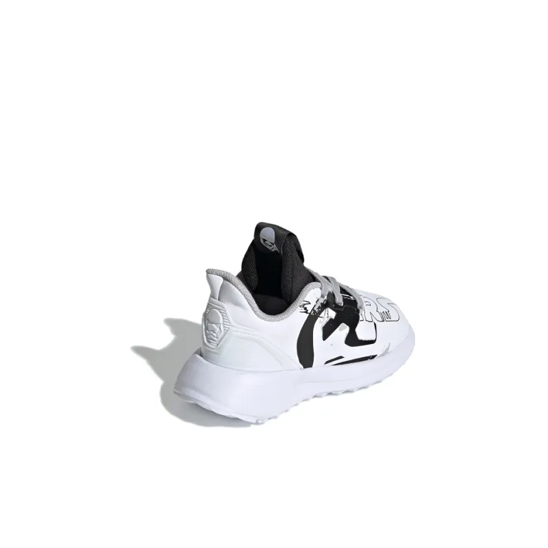 Adidas Rapidarun Starwars El I Slip-Resistant Low-Top Toddler Shoes White Black Infant And Toddler-3