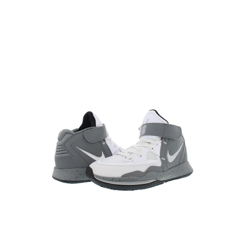 Nike Kyrie 8 Infinity White Cement Mid Top Children's Basketball Shoes Gray White Children Aged 3 7 Years Old-4