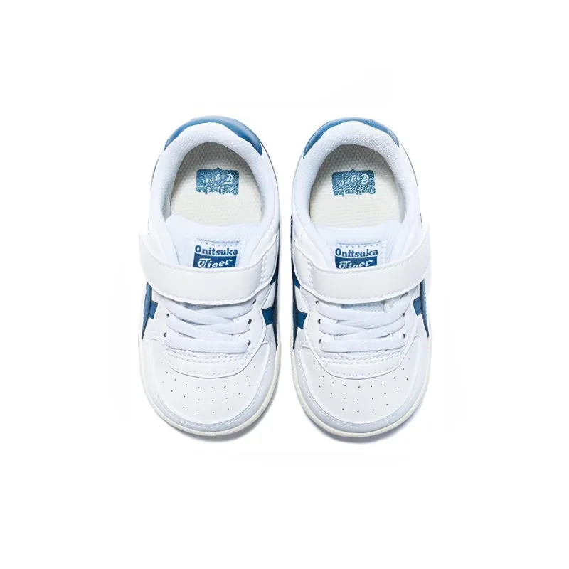 Onitsuka Tiger GSM Low Top Skateboard Shoes White Blue Infant And Toddler-4