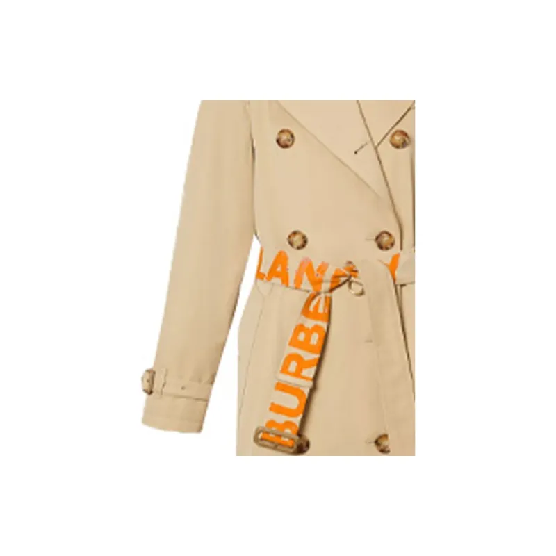 Burberry Trench Coats Women's Bright Orange-1
