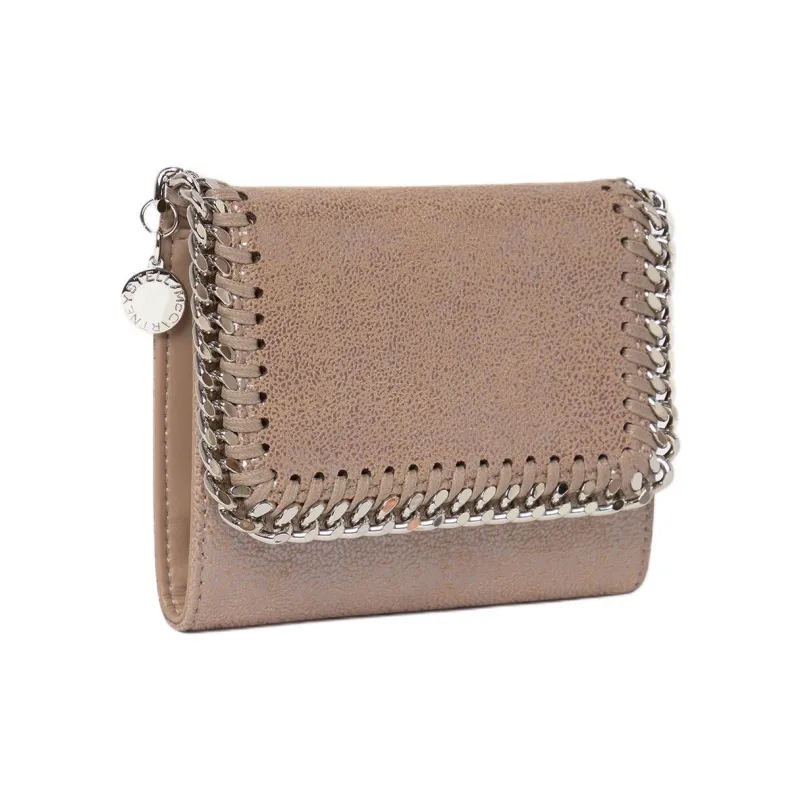 Stella McCartney Falabella Polyester Wallet Small Size Women's Pearl Pink-1