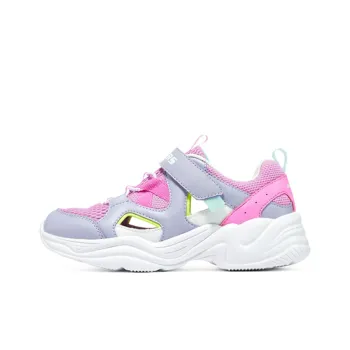 Skechers Slip Resistant Cushioning Abrasion Resistant Breathable Kids Lifestyle Shoes Purple Color Teenagers