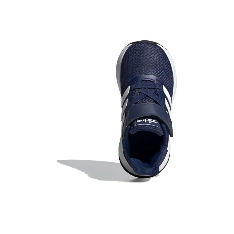 Adidas Neo Runfalcon Falcon Slip-Resistant Cushioning Low-Top Running Shoes Blue White Infant And Toddler-4