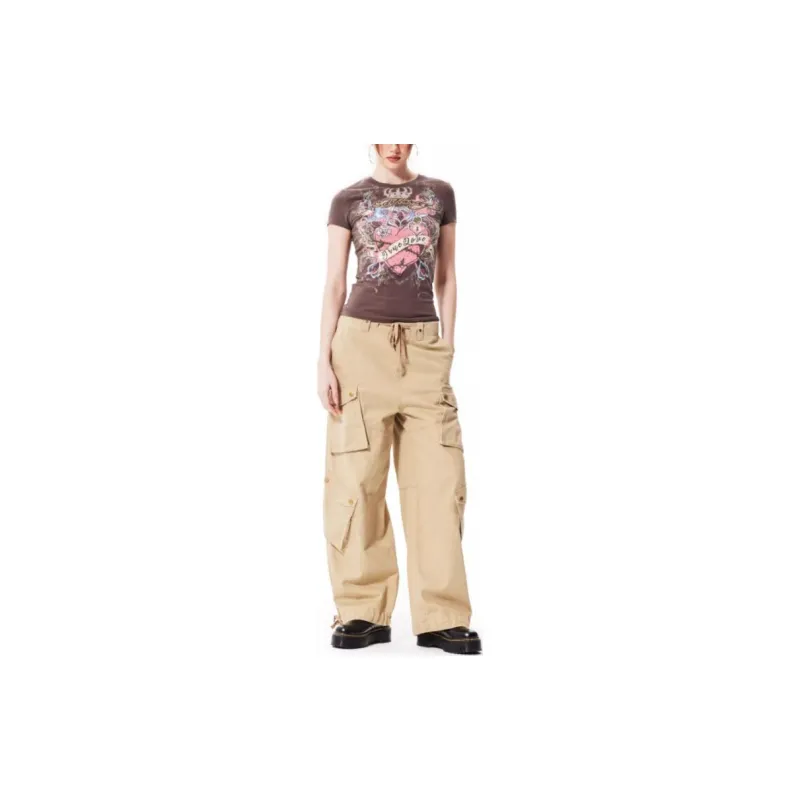 Ed Hardy T Shirts Women's Camel-2