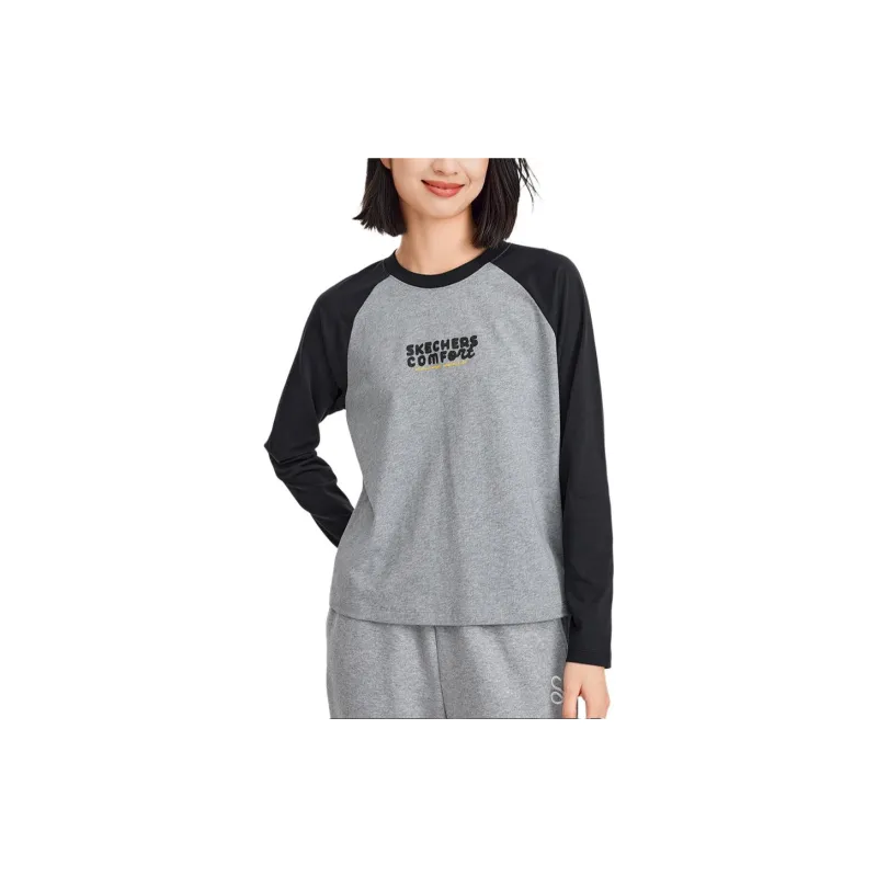 Skechers Sports Alliance Series Raglan Sleeve T Shirt Women's Medium Heather Gray-2