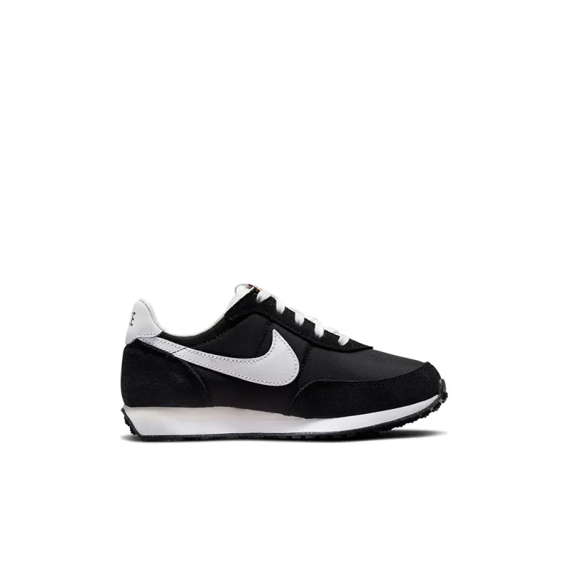 Nike Waffle Trainer 2 Sports Casual Shoes Black White Children Aged 3 7 Years Old-1