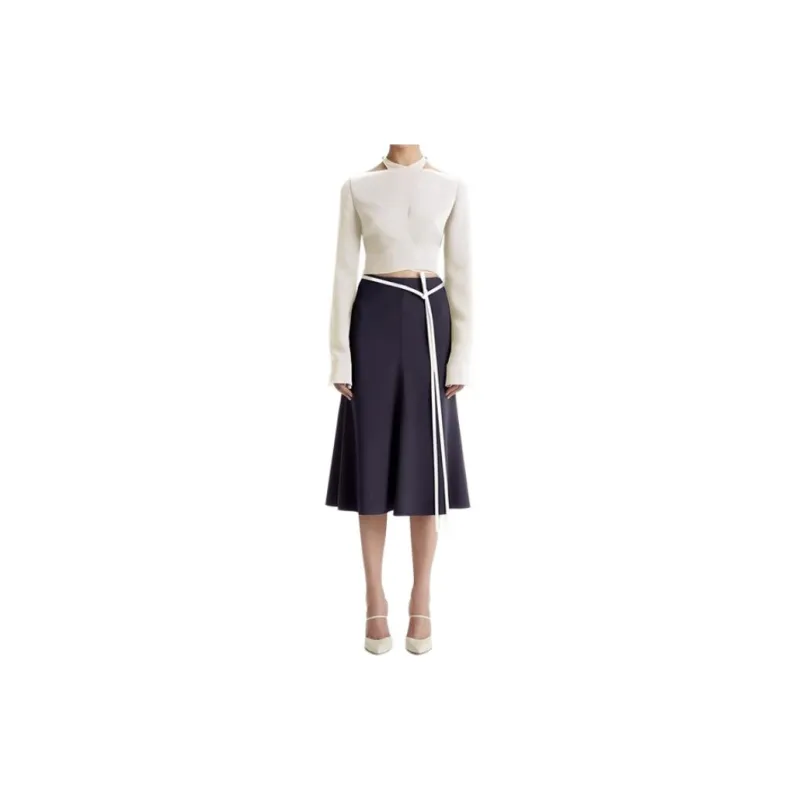 GABRIELE COLANGELO SS24 Casual Long Skirts Women's Navy Blue-3