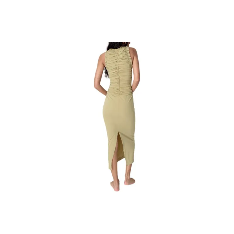 ZARA Sleeveless Dress Women's Apple Green-3