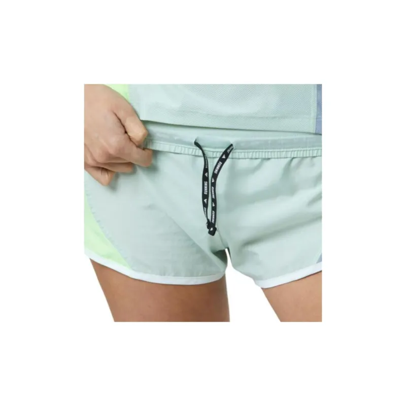 Adidas Own The Run Colorblock Shorts Sports Shorts Women's Linen Green-6