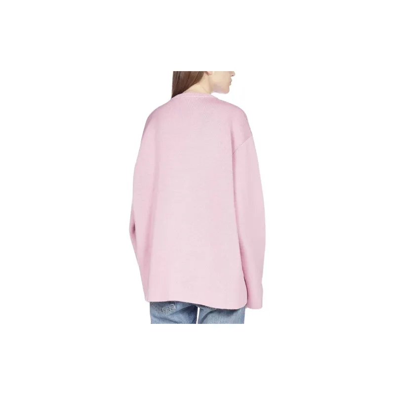 Balenciaga Languages Intarsia Knit Sweater Pink-2