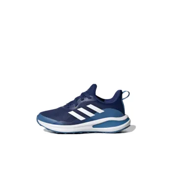 Adidas Fortarun Lace Running J Wear-Resistant Low-Top Athletic Shoes Blue White Kids'