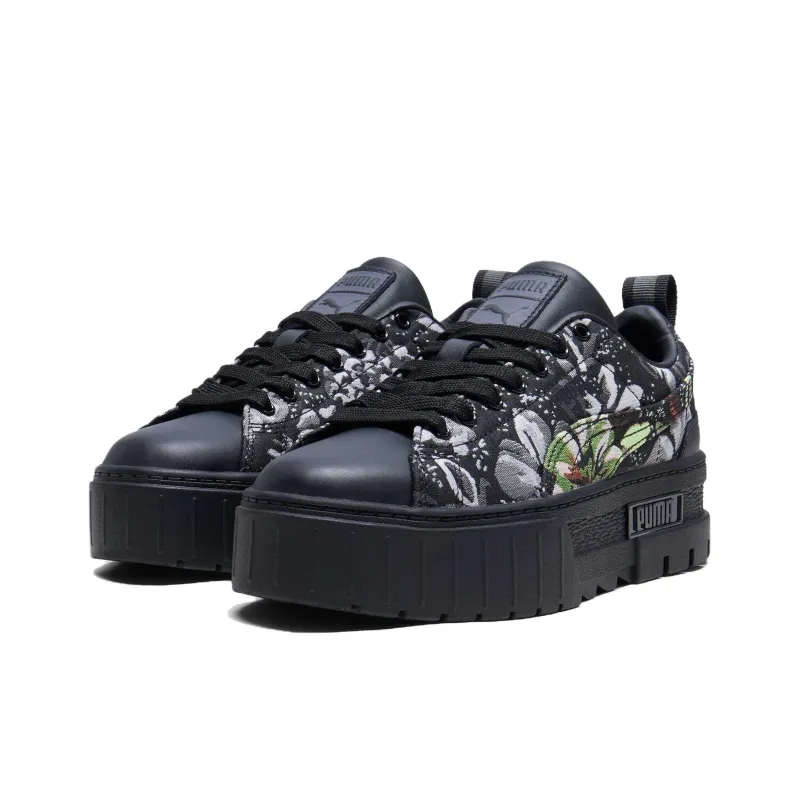 PUMA Mayze Slip Resistant Height Increasing Low Top Skateboard Shoes Women's Black-2