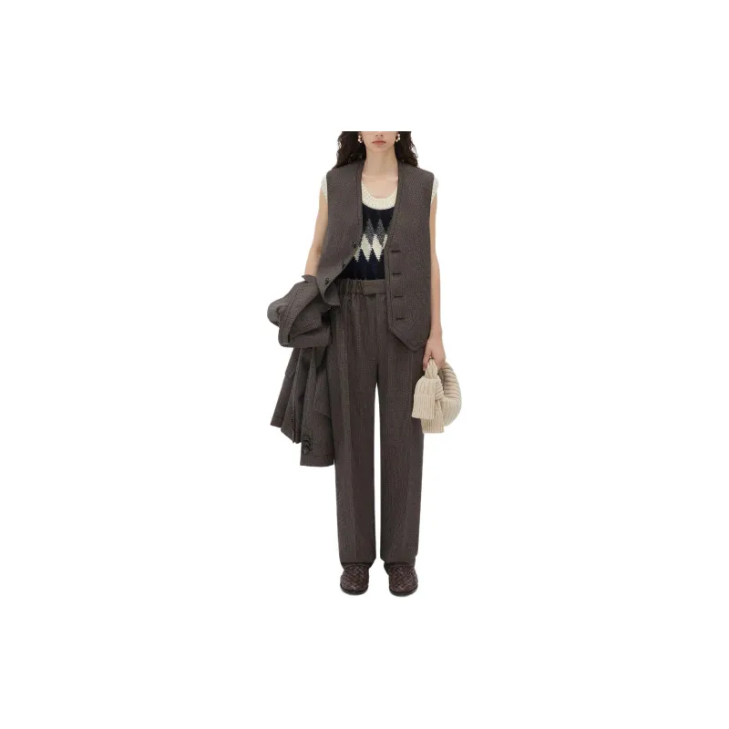 Bottega Veneta Houndstooth Trousers-3