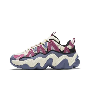 Anta Anti Slip Wear Resistant Low Top Chunky Sneakers Women's Pink Purple