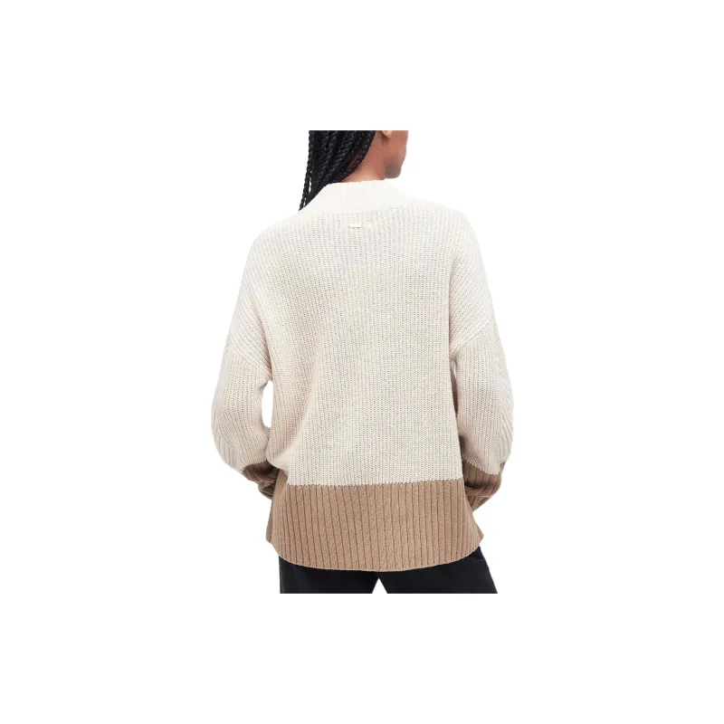 BARBOUR Barbour Elsa Knitted Jumper Sweater Women's Khaki-1
