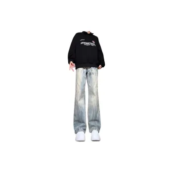 PAINT STAIN Jeans Unisex Vintage Blue