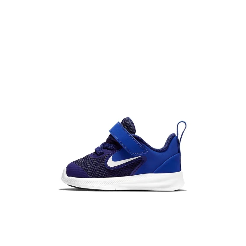 Nike Downshifter 9 Slip-Resistant Cushioning Wear-Resistant Low-Top Toddler Shoes Dark Blue Infant And Toddler-0