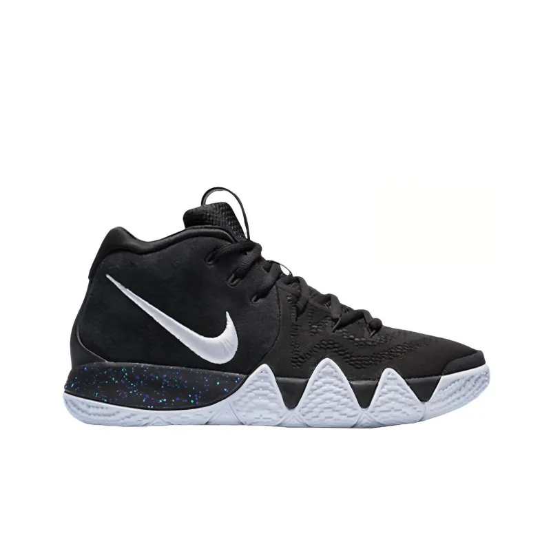 Nike Kyrie 4 Kyrie 4 Mid Top Children's Basketball Shoes Black White Unisex-1