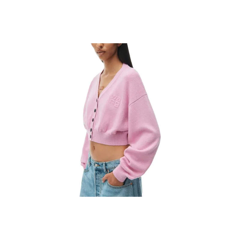 Alexander Wang V Neck Long Sleeve Cardigan-3