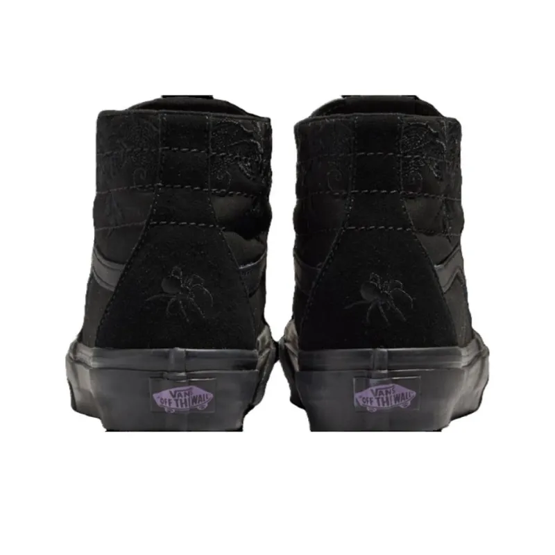Vans SK8 HI Anti Slip Wear Resistant Low Top Skateboard Shoes Unisex Black-2