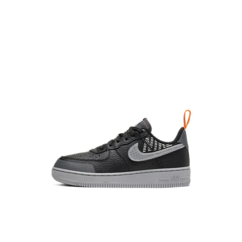 Nike Air Force 1 LV8 2 Low Top Skateboard Shoes Black Children Aged 3 7 Years Old-0
