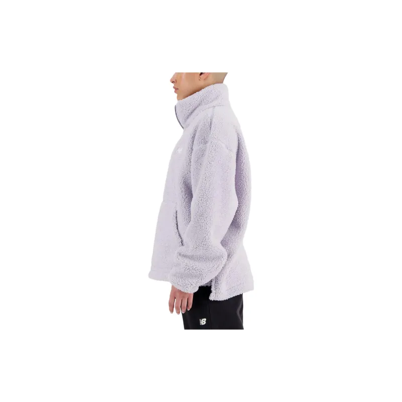 New Balance Sweatshirts Women's Gray Violet-1