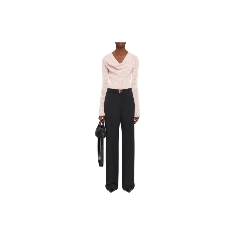 Givenchy 4G Jacquard Draped Sweater-1