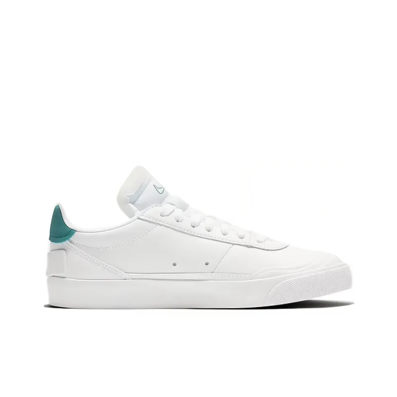 Nike Drop Type PRM Low Top Skateboard Shoes White Green Teenagers-1