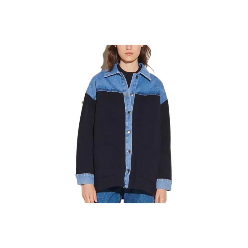 Sandro Denim Jackets Women's Navy-2