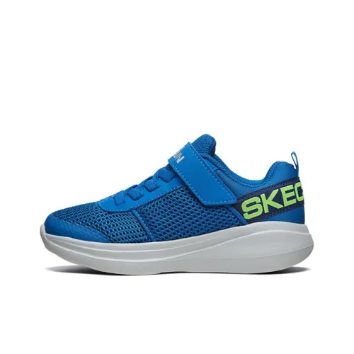 Skechers Go Run Fast Cushioned Slip-Resistant Abrasion-Resistant Kids Lifestyle Shoes Blue Teenagers