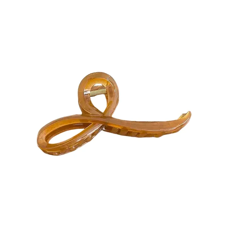 Water Jade Acrylic Hair Clips Women's-7