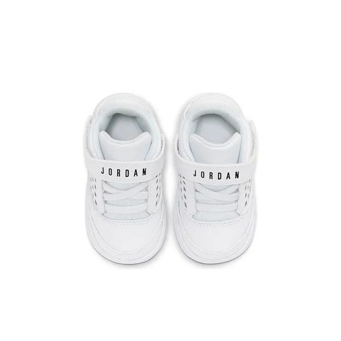 Jordan Flight Origin 4 Cushioning Anti-Slip And Wear-Resistant Mid-Top Toddler Shoes White Infant And Toddler-3