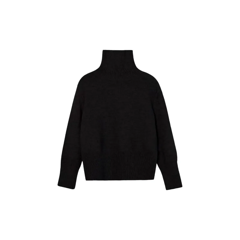 The King And The Nightingale Minimalist Style Basic Turtleneck Pullover Knitwear Women's-7