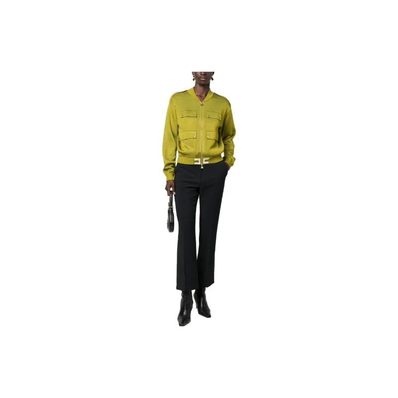Elisabetta Franchi Scarf detaill Cropped Trousers-1