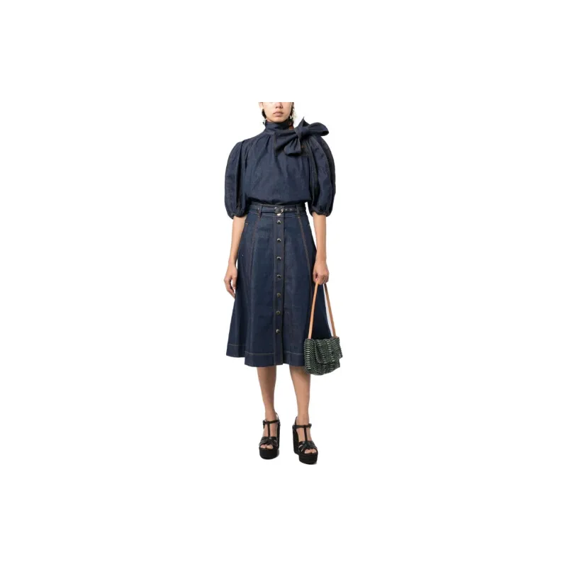 Zimmermann Denim Jackets Women's Blue-1