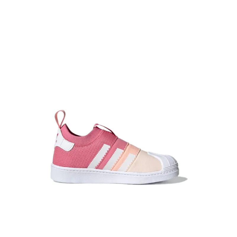 Adidas Originals SUPERSTAR 360 2.0 Low-Top Kids' Skateboarding Shoes Peach Pink Children Aged 3-7 Years Old-1