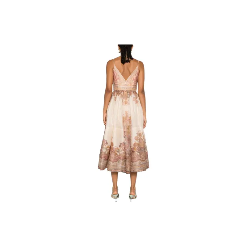 Zimmermann Illustration Draped Mini Dress-2