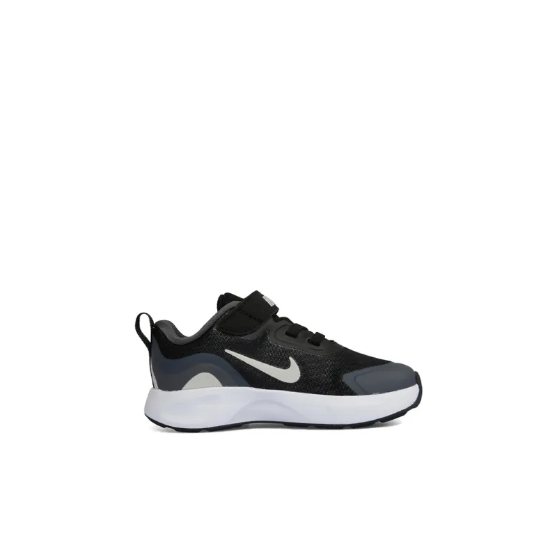 Nike Wearallday Abrasion Resistant Low Top Running Shoes Black Gray White Infant And Toddler-1