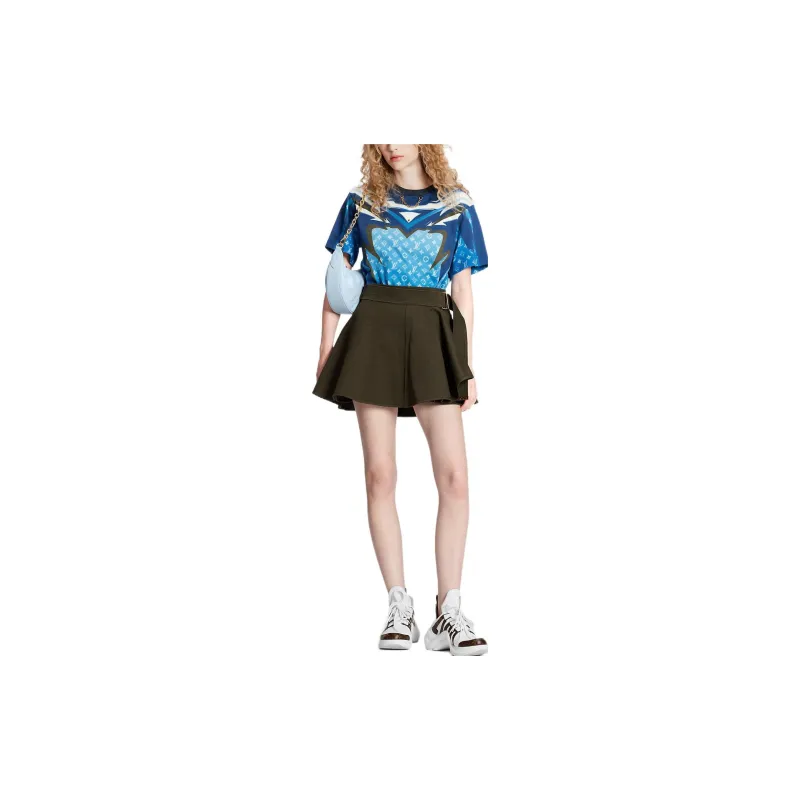 LOUIS VUITTON T Shirt Women's Blue-2