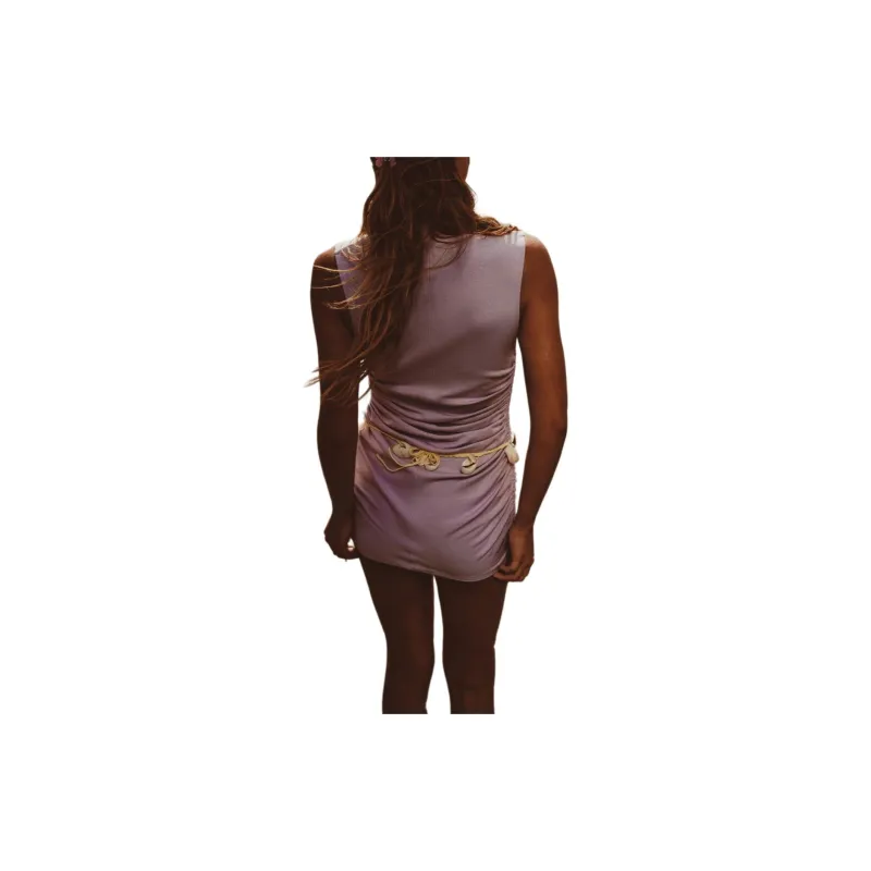 ZARA Sleeveless Dress Women's Light Purple-3