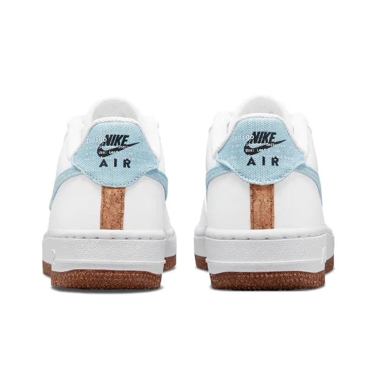 Nike Air Force 1 Low LV8 Indigo Canvas Cork White GS-5