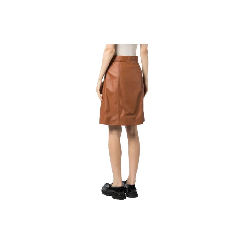 Paul Smith Casual Short Skirts Women's Dark Brown-3