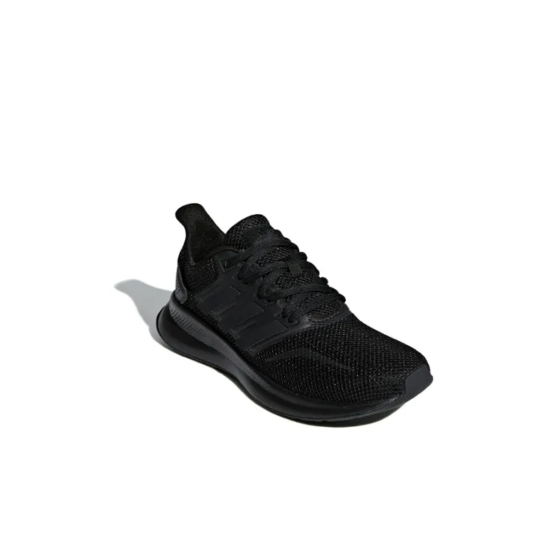 Adidas Neo Runfalcon 1.0 K Slip Resistant Low Top Kids' Running Shoes Pure Black Kids'-2