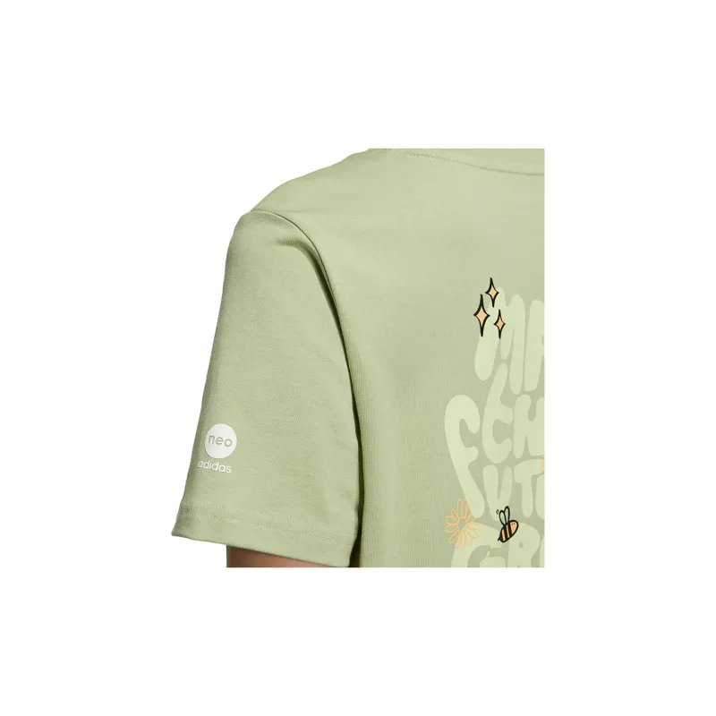 Adidas Neo T Shirt Women's Light Green-4