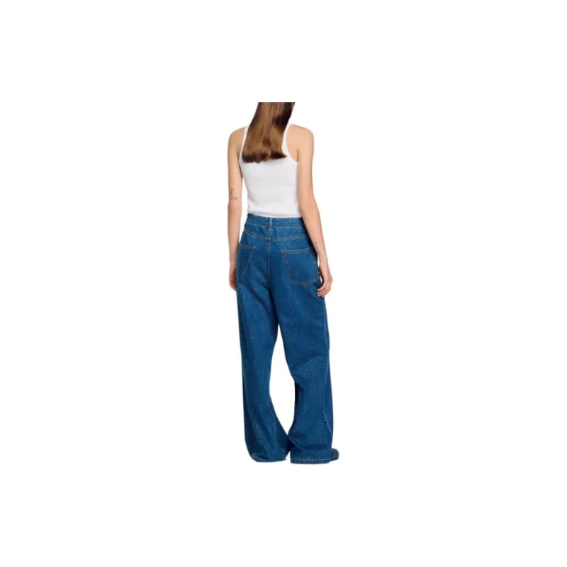 Sandro High rise Wide leg Jeans-2