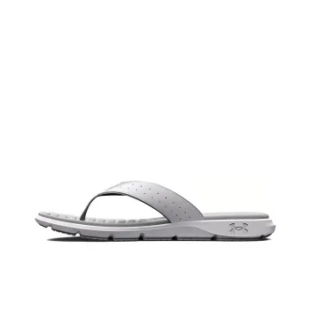 Under Armour Ignite EVA Quiet Flip Flops Men's White Gray