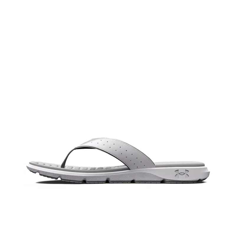 Under Armour Ignite EVA Quiet Flip Flops Men's White Gray-0