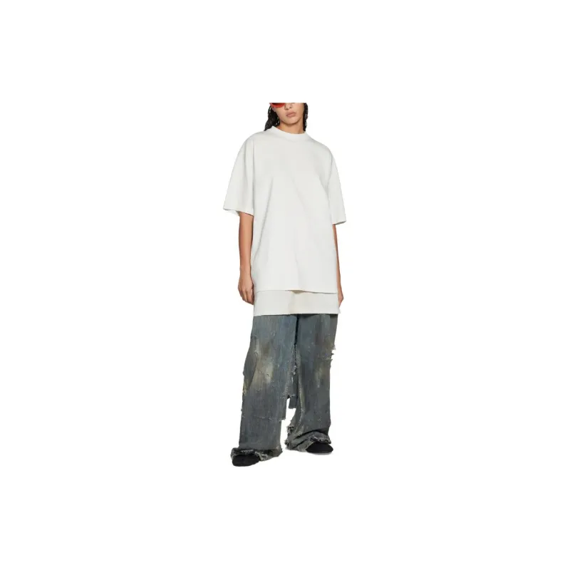 Balenciaga Embroidered logo Cotton T shirt-2