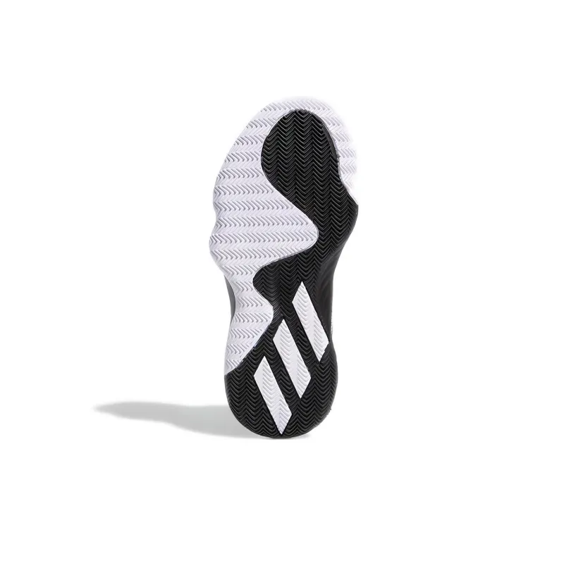 Adidas D.O.N. Issue #1 Anti Slip Wear Resistant Low Top Children's Basketball Shoes Black Purple Teenagers-4
