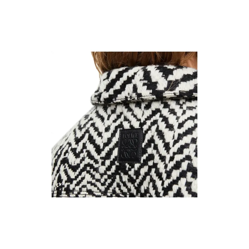 LOEWE SS24 Jackets Coats Women's Black White-4